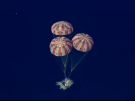 Las imágenes del riesgoso y emotivo retorno de los astronautas de Artemis II a la Tierra